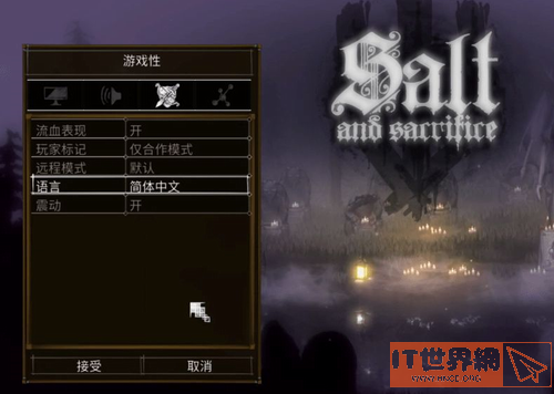 盐与献祭中文设置方法介绍